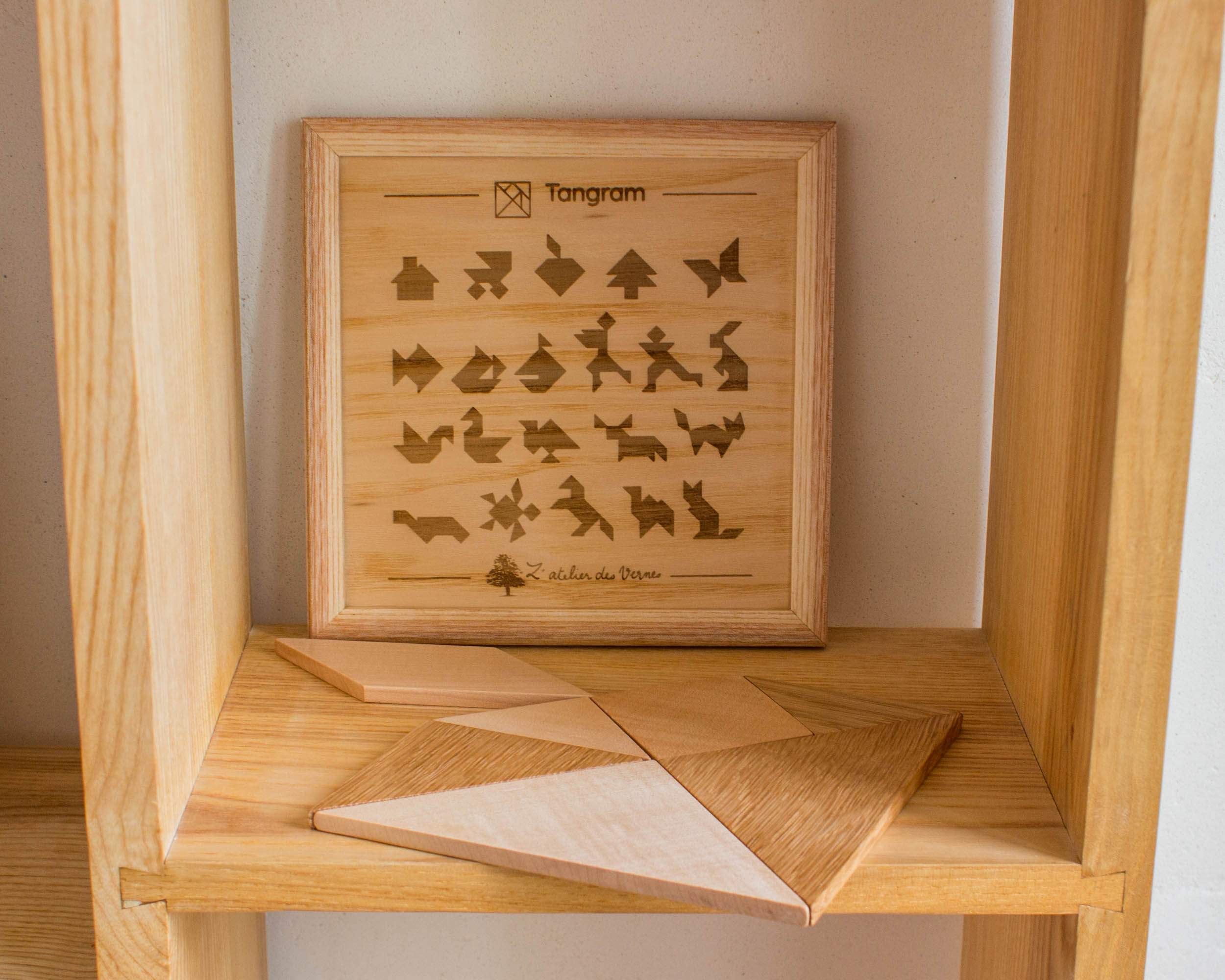 tangram, essences de bois variées – Image 3