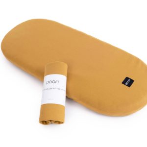 Drap-housse en coton biologique Mustard – Poofi
