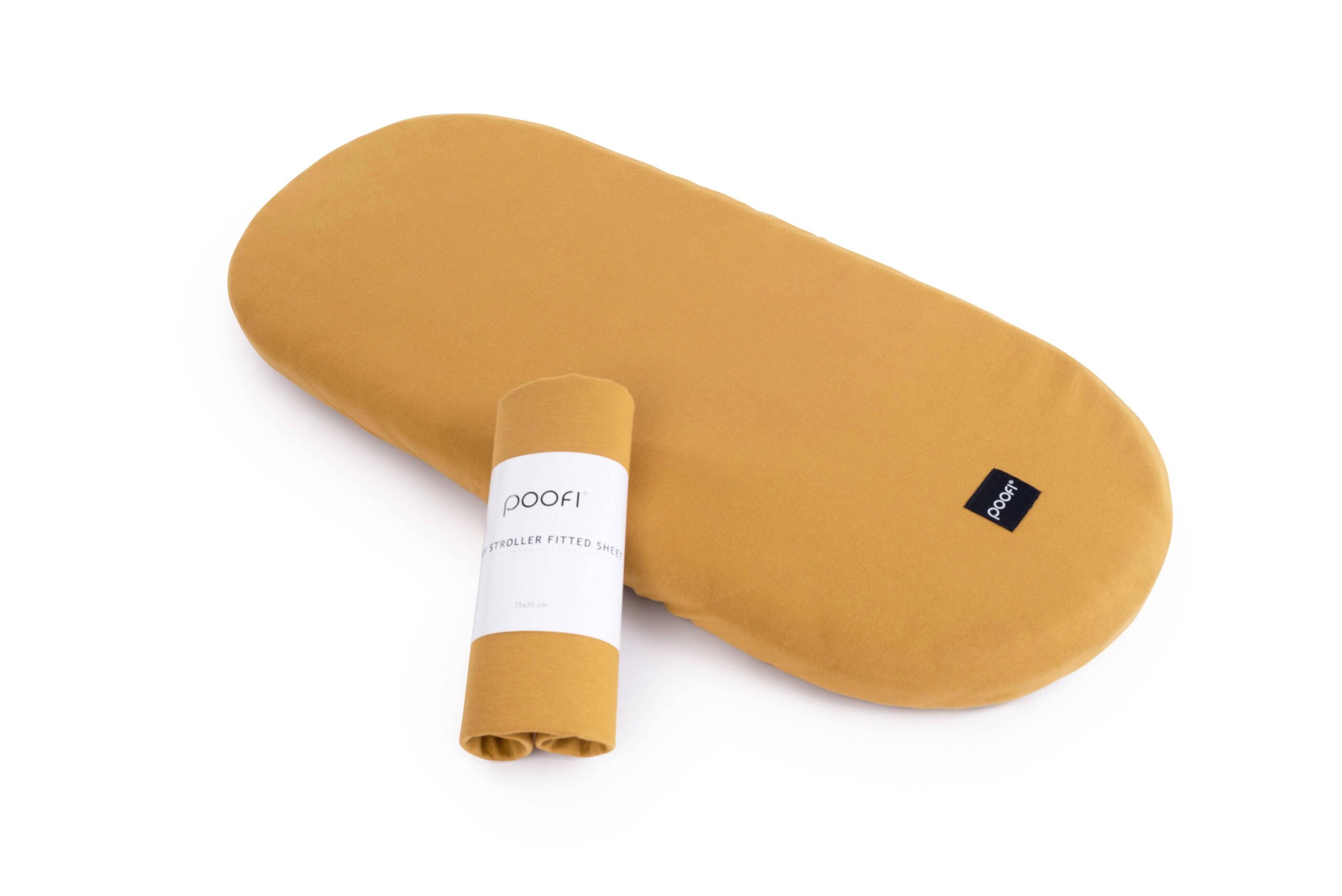 Drap-housse en coton biologique Mustard – Poofi