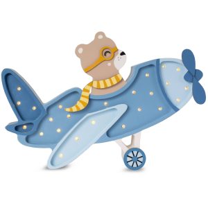 Lampe Vintage Aircraft Denim Blue Bear – Little Lights