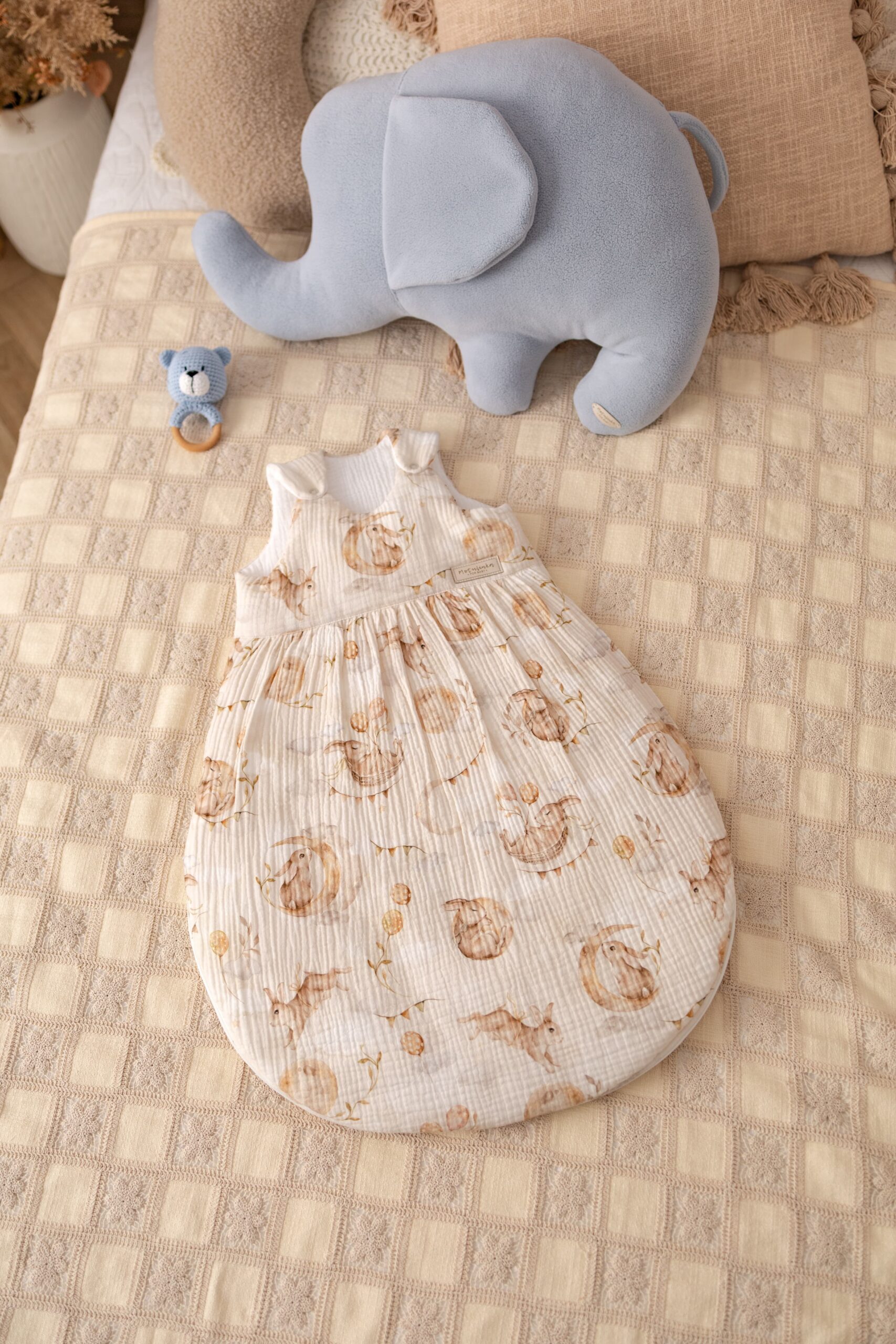 Gigoteuse en mousseline Fly me to the moon – MotulinKa