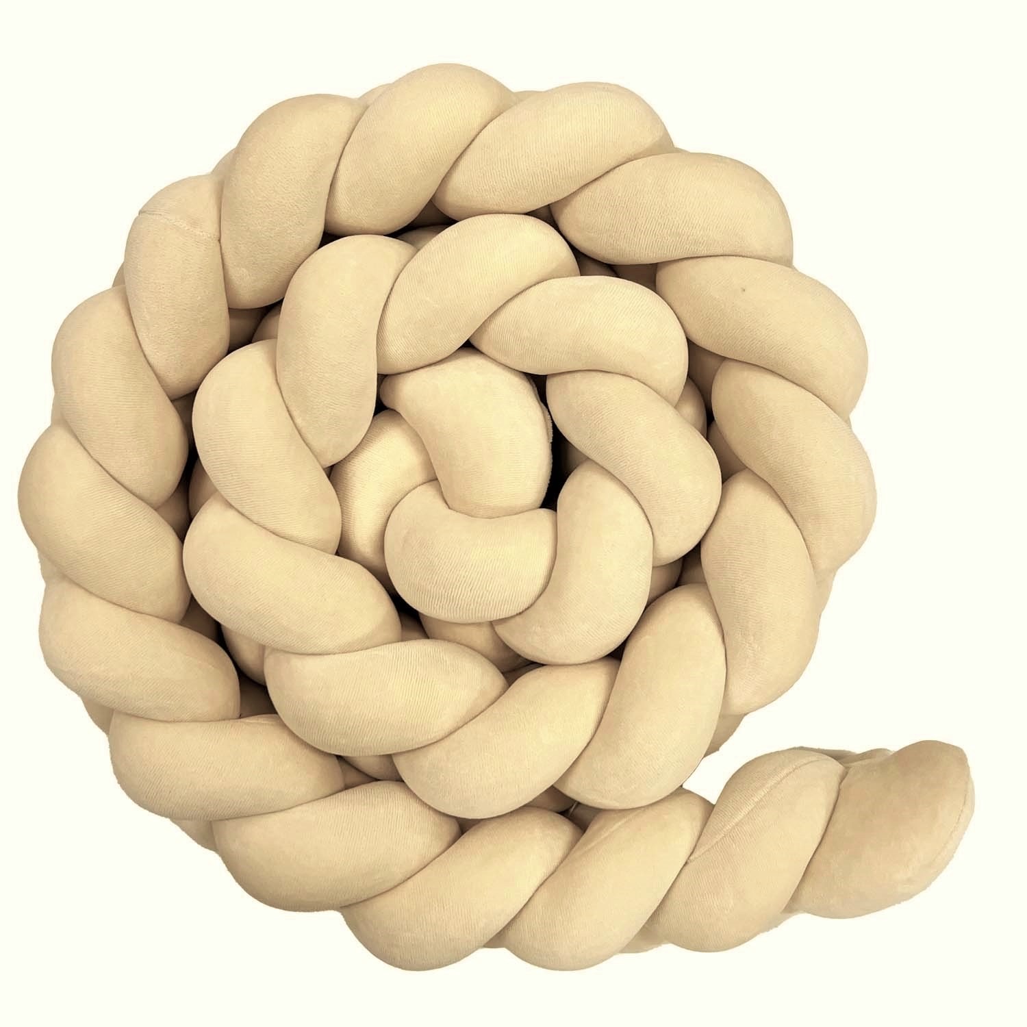 Tour de lit tressé 3 brins Vanilla – Lulumi