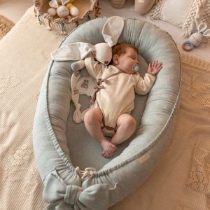 Babynest Premium Chevron Menthe – MotulinKa