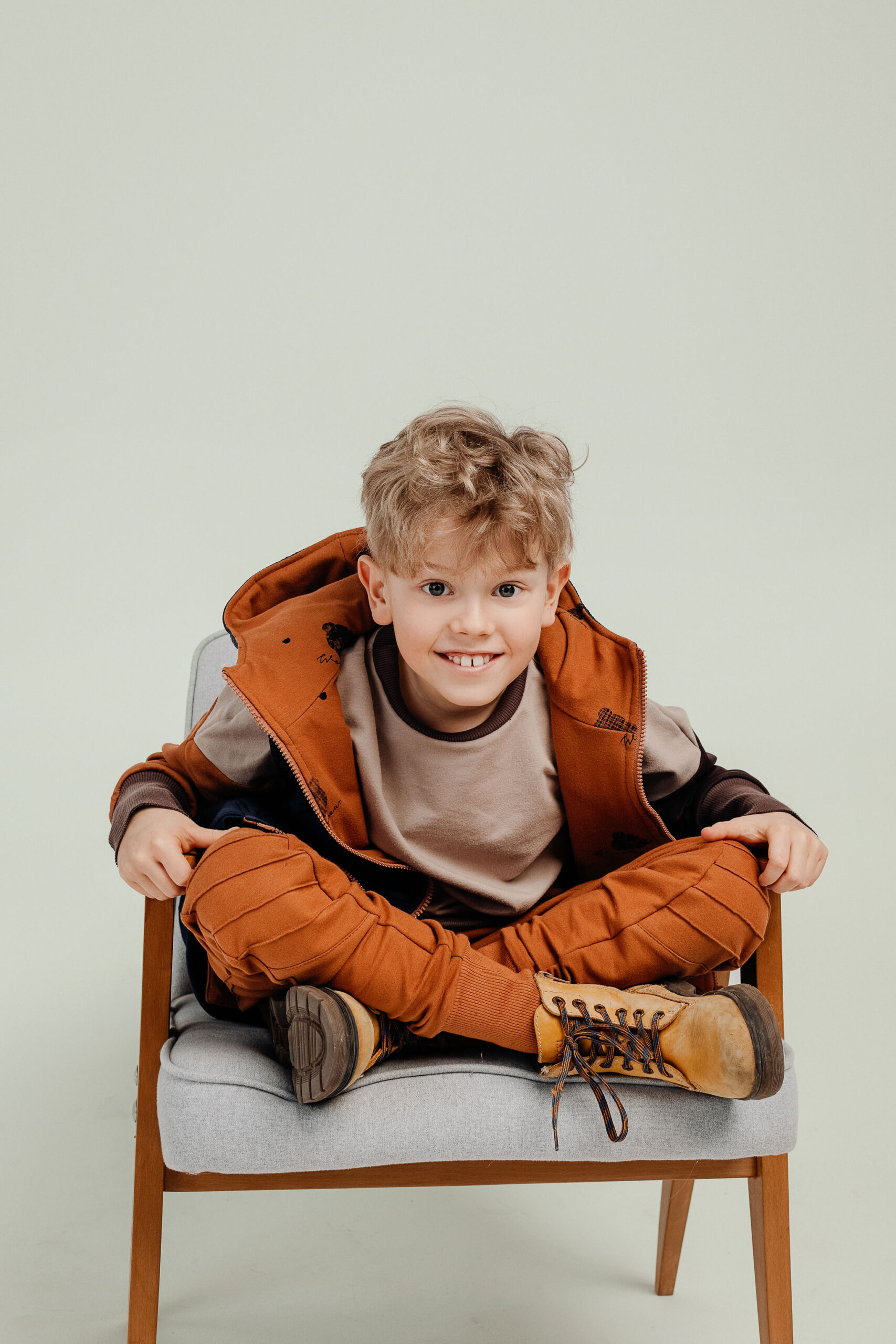 Pantalon avec renfort sur les genoux Caramel – WearBear – Image 3