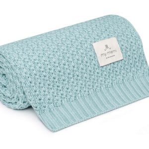 Couverture en bambou 80×100 Vintage Mint Chain – Memi