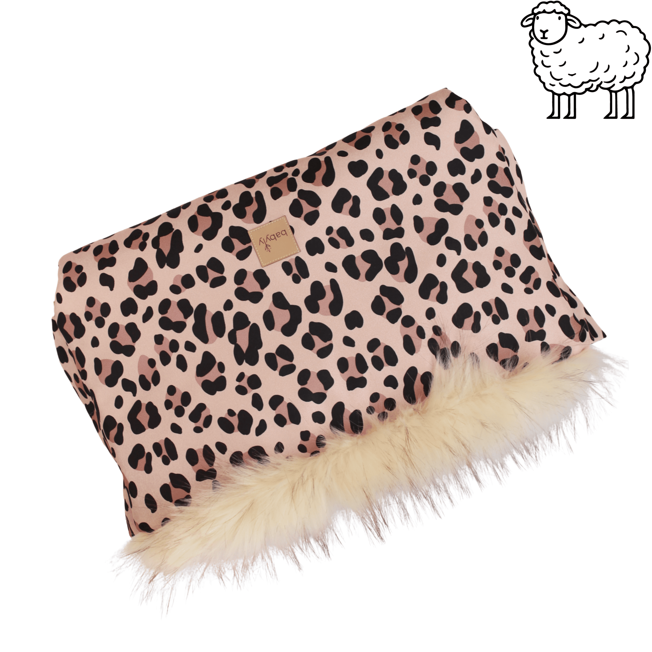 Moufles en laine de mouton pour poussettes Leopard – BabyLy