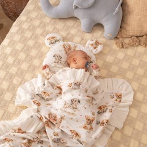 Couverture et coussin en mousseline (4 couches) Puppies – MotulinKa