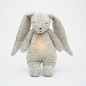 Lapin fredonnant Moonie avec veilleuse – Gray Natur