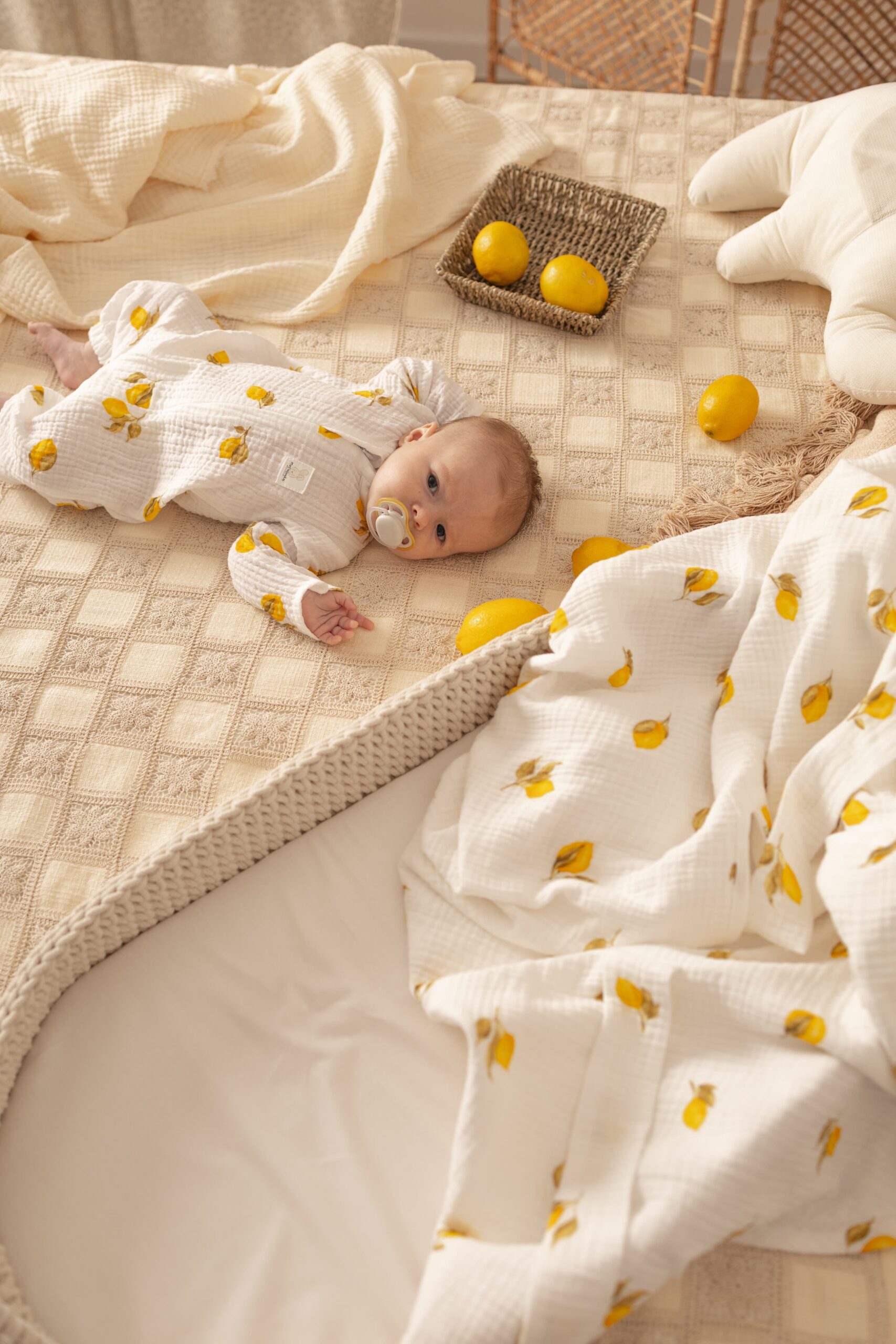 COMBINAISON Pyjama en gaze de coton Lemon – MotulinKa – Image 4