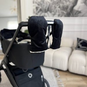 Gants en laine de mouton pour poussette Black – BabyLy