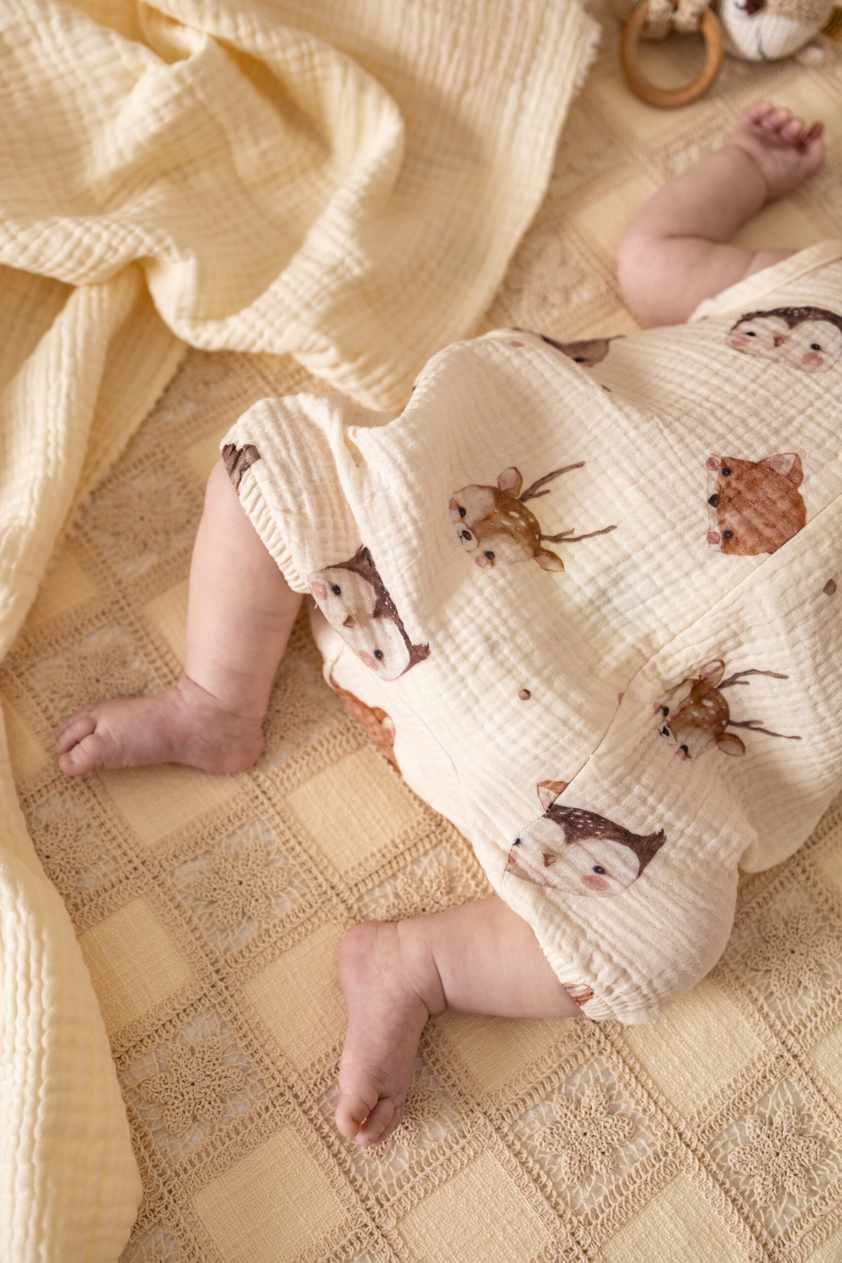 Combinaison d’ete en gaze de coton Woodland – MotulinKa – Image 3