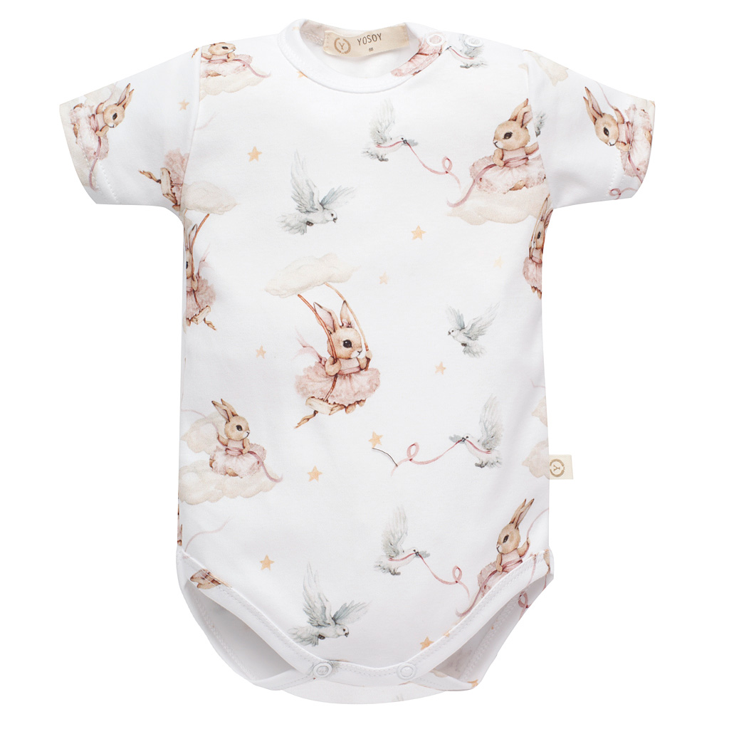 Body manches courtes en coton bio Tutu Rabbits – Yosoy – Image 2