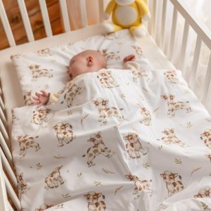 Set couette et coussin 100x130cm (avec remplissage) Tiny Cow – MotulinKa
