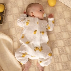 COMBINAISON Pyjama en gaze de coton Lemon – MotulinKa