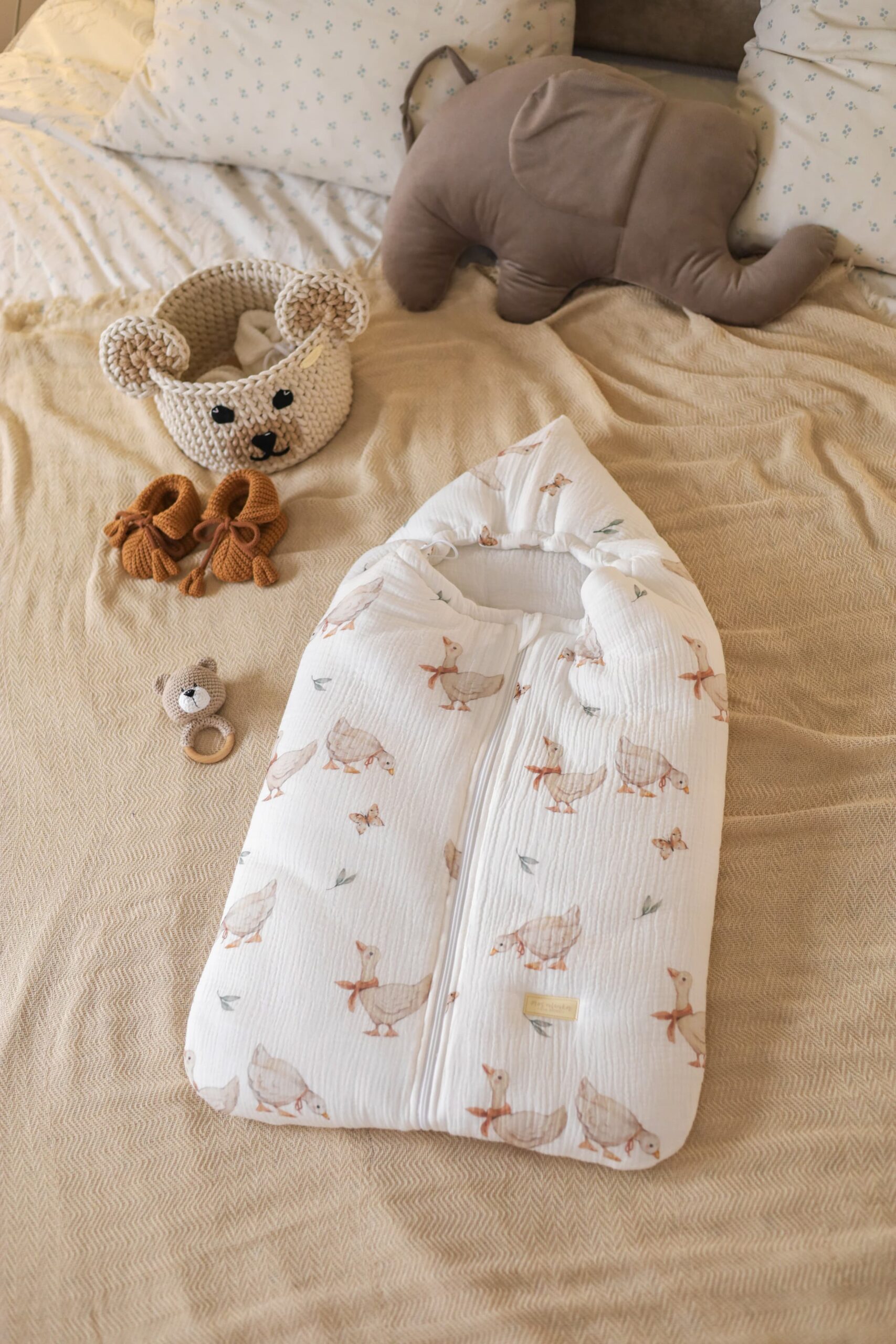 Chanceliere universelle en gaze de coton Goose – MotulinKa – Image 2