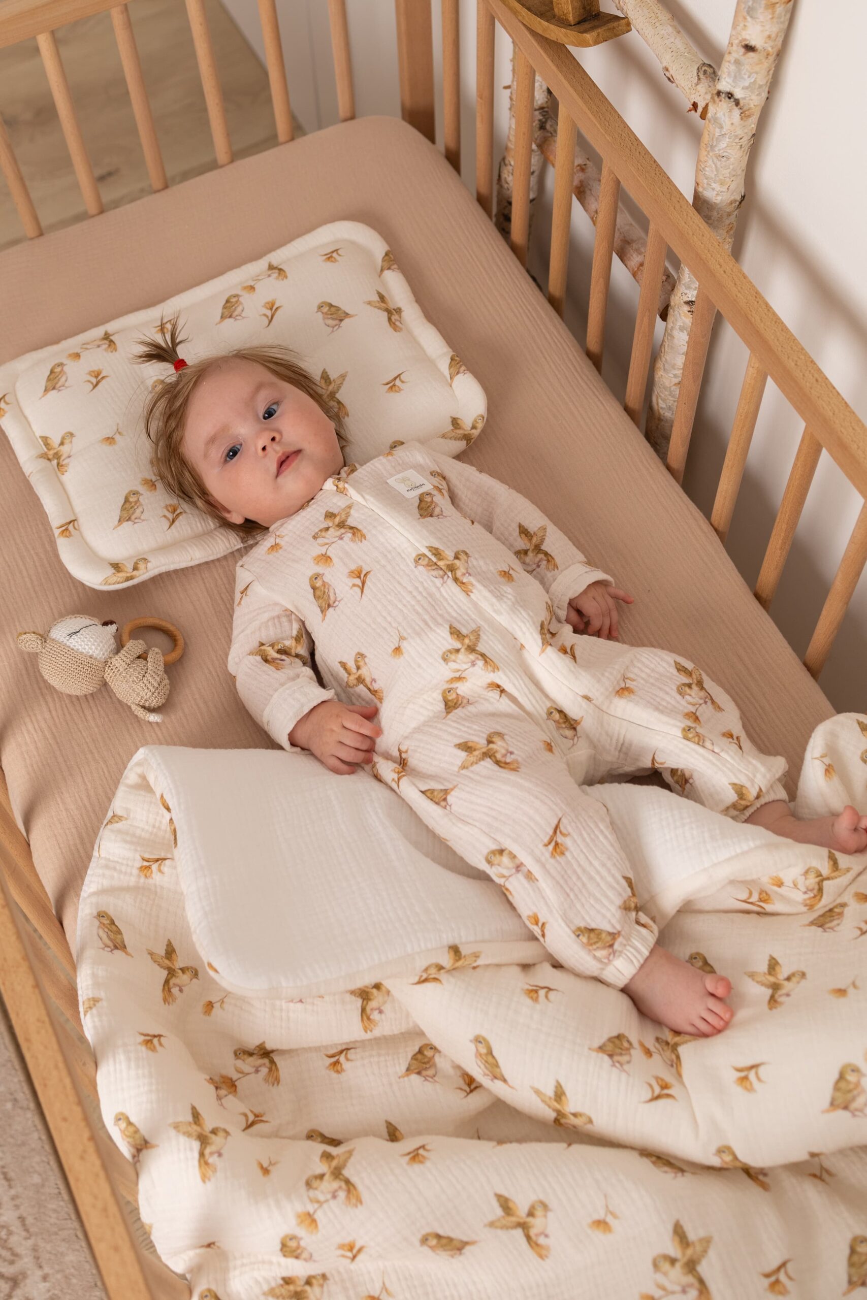 COMBINAISON Pyjama en gaze de coton Birds – MotulinKa – Image 2