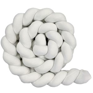 Tour de lit tressé 3 brins Blanc – Lulumi