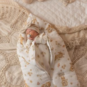 Chanceliere universelle en gaze de coton Daisy Bunnies – MotulinKa