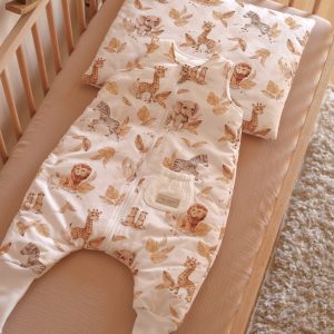 Gigoteuse a pieds avec coussin Safari – MotulinKa