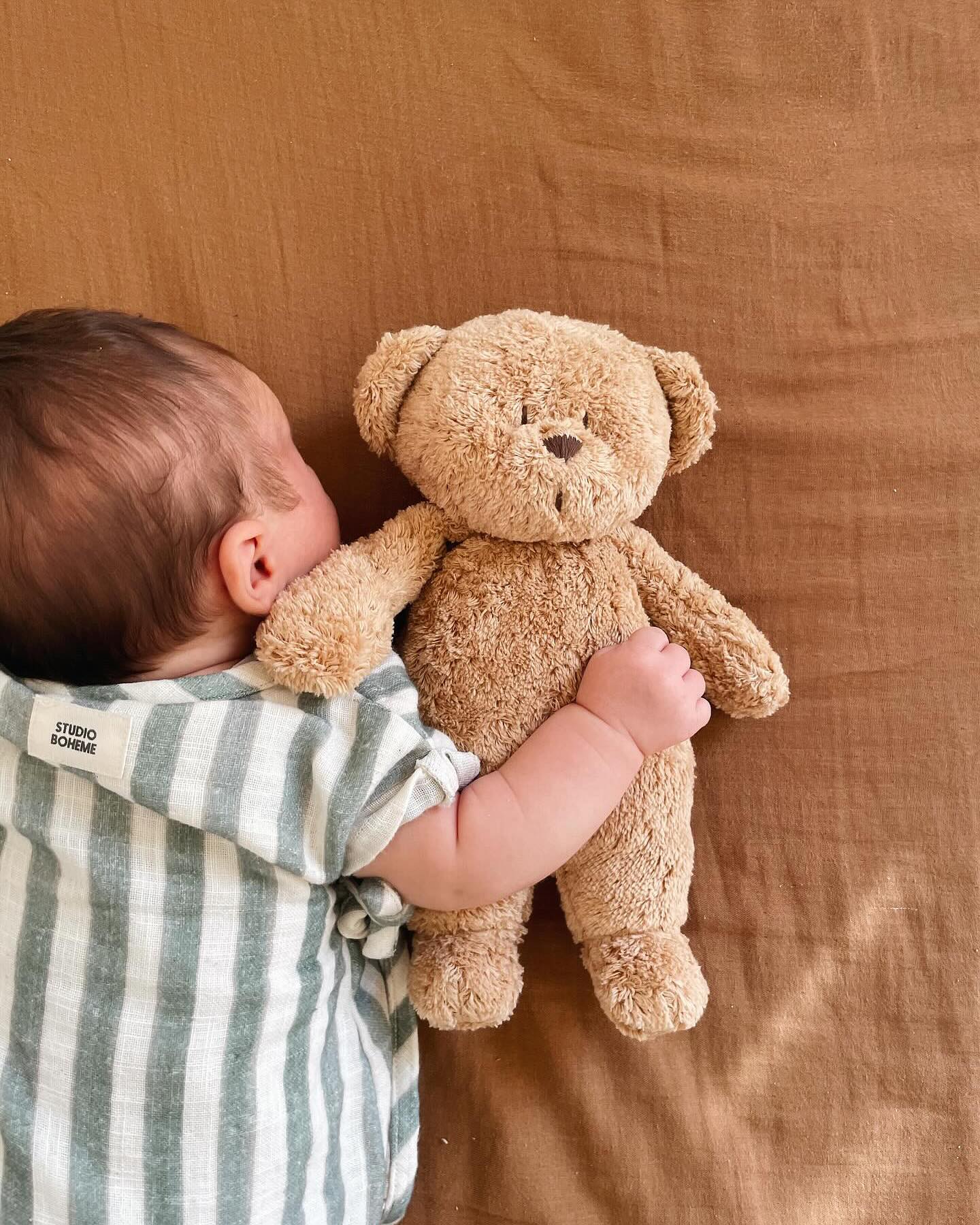 Ourson fredonnant Moonie avec veilleuse – Cappuccino Natur 2.0 – Image 4