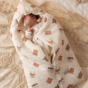 Chanceliere universelle en gaze de coton Woodland – MotulinKa