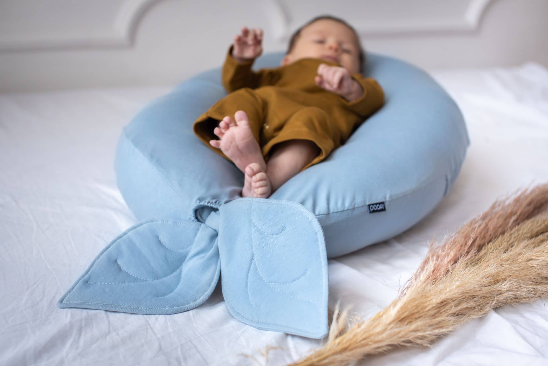 Coussin NEST 3in1 Dusty Blue – Poofi – Image 4
