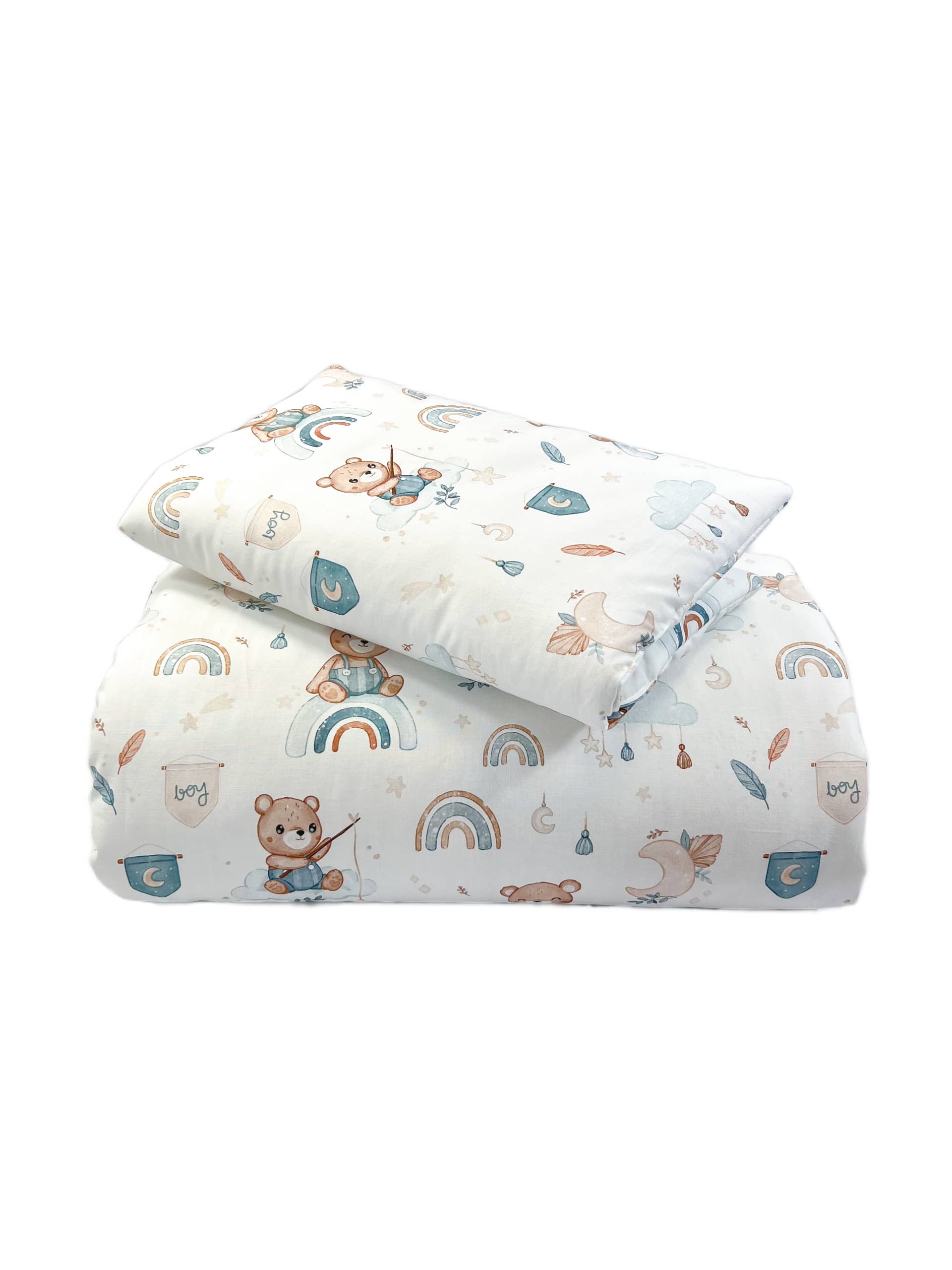 Ensemble couette et coussin 100x130cm (avec remplissage) Boy – MotulinKa