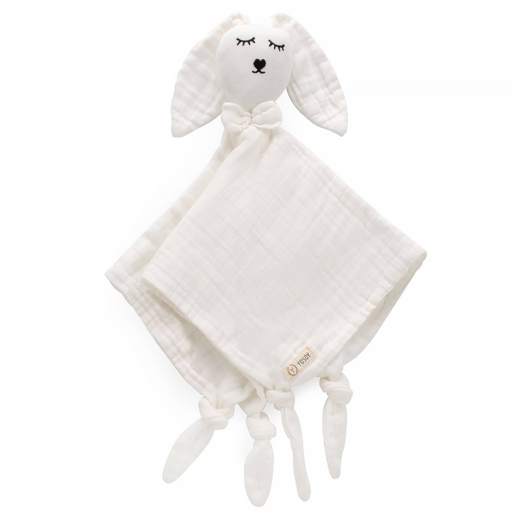 Doudou Lapin 100% mousseline de coton (Différentes couleurs) – Yosoy