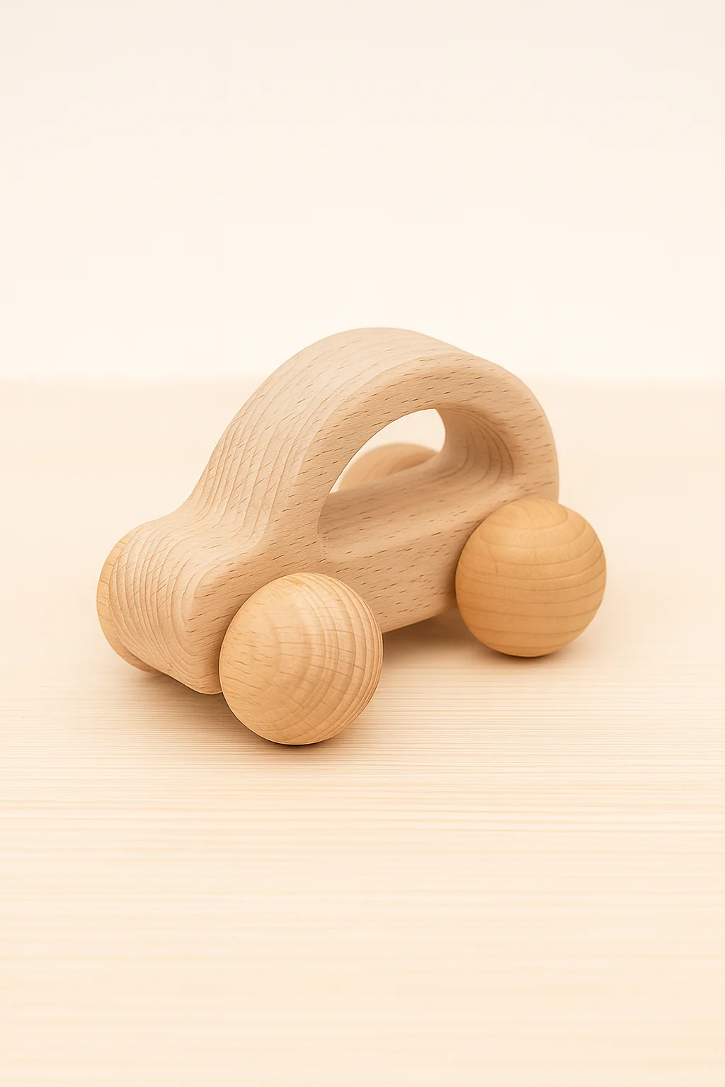 Voiture en Bois Naturel