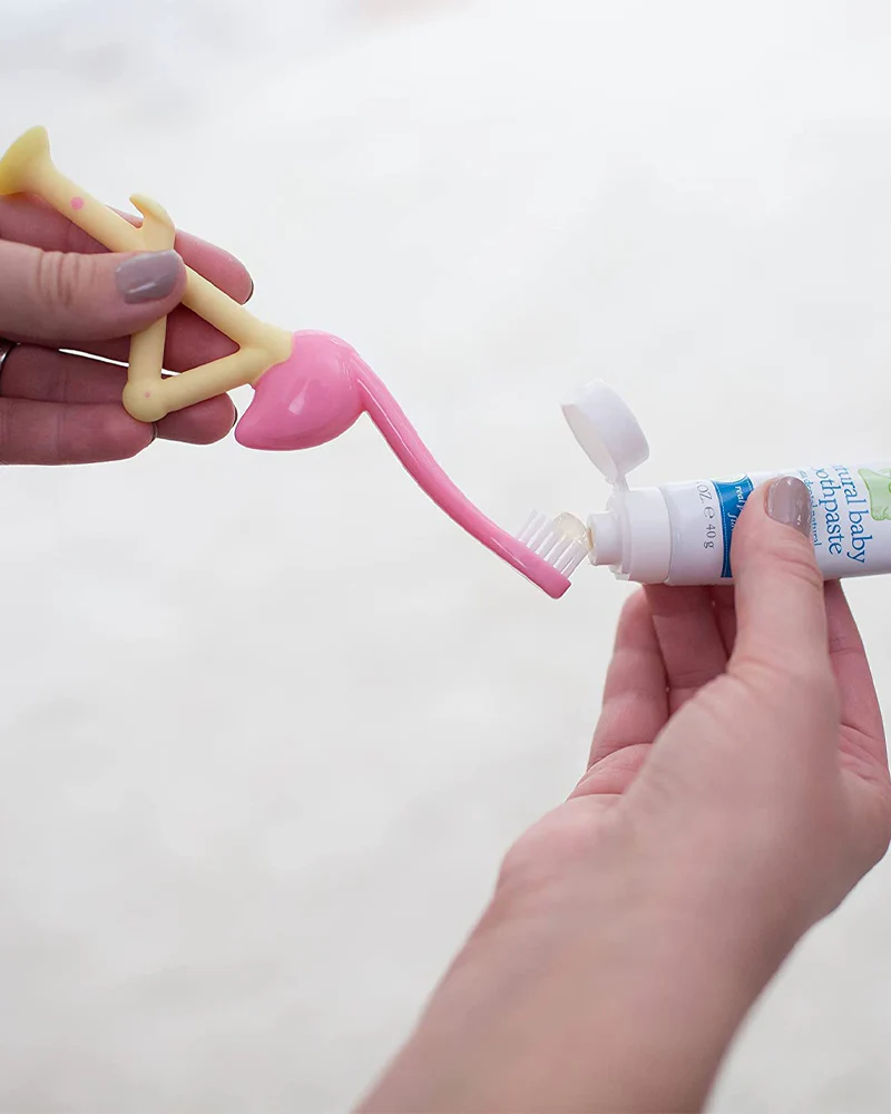 Dr. Brown’s Brosse à dents 1-4A – Flamant Rose – Image 3