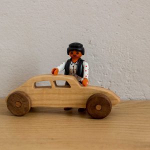 petite voiture « DS » frêne et noyer