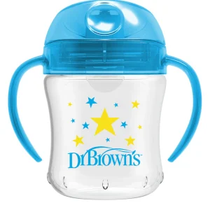 Dr. Brown’s Goblet transition 180ml avec poignées 6M+ – Bleu