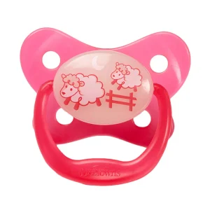 Dr. Brown’s Sucette Glow in the Dark Stage1 0-6M – Pink