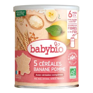 Babybio 5 Céréales Banane Pomme 220G