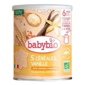 Babybio 5 Céréales Vanille 220G