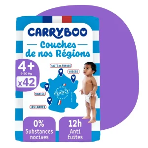 Carryboo Couches de nos Régions Taille 4+ (9-20kg) – 42 Unités