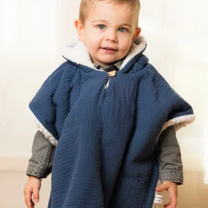 Poncho Bleu marine