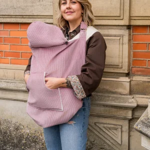 Couverture de portage velours rose