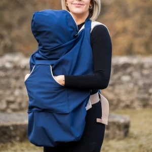 EN STOCK- Couverture de portage imperméable bleu marine