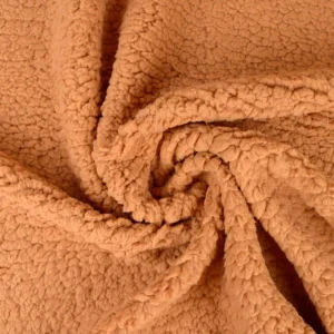 Tissu sherpa cassonade