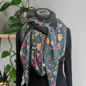 Chèche, écharpe, foulard triangle | Mi-saison | Jardin d’Erable