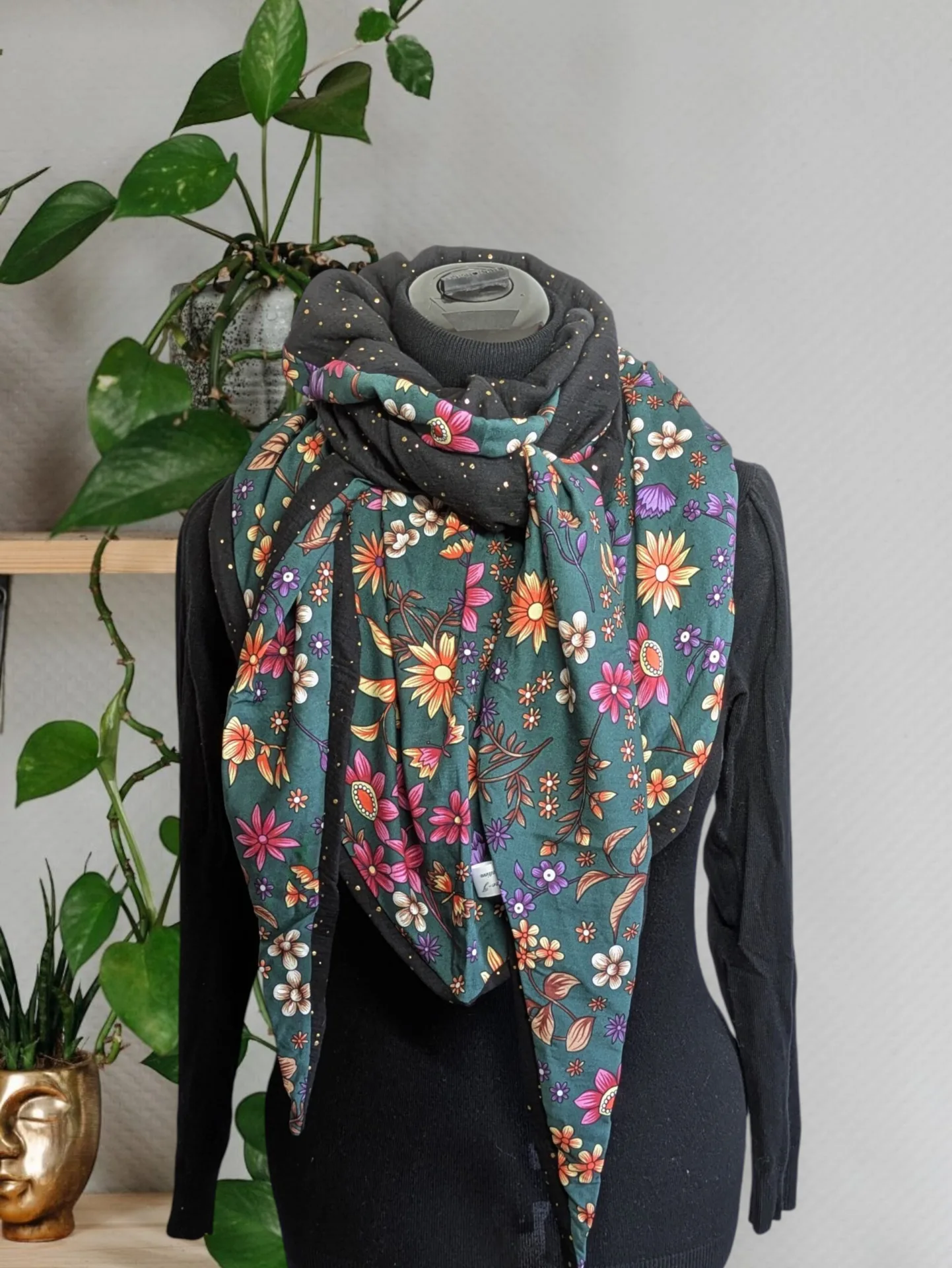 Chèche, écharpe, foulard triangle | Mi-saison | Jardin d’Erable