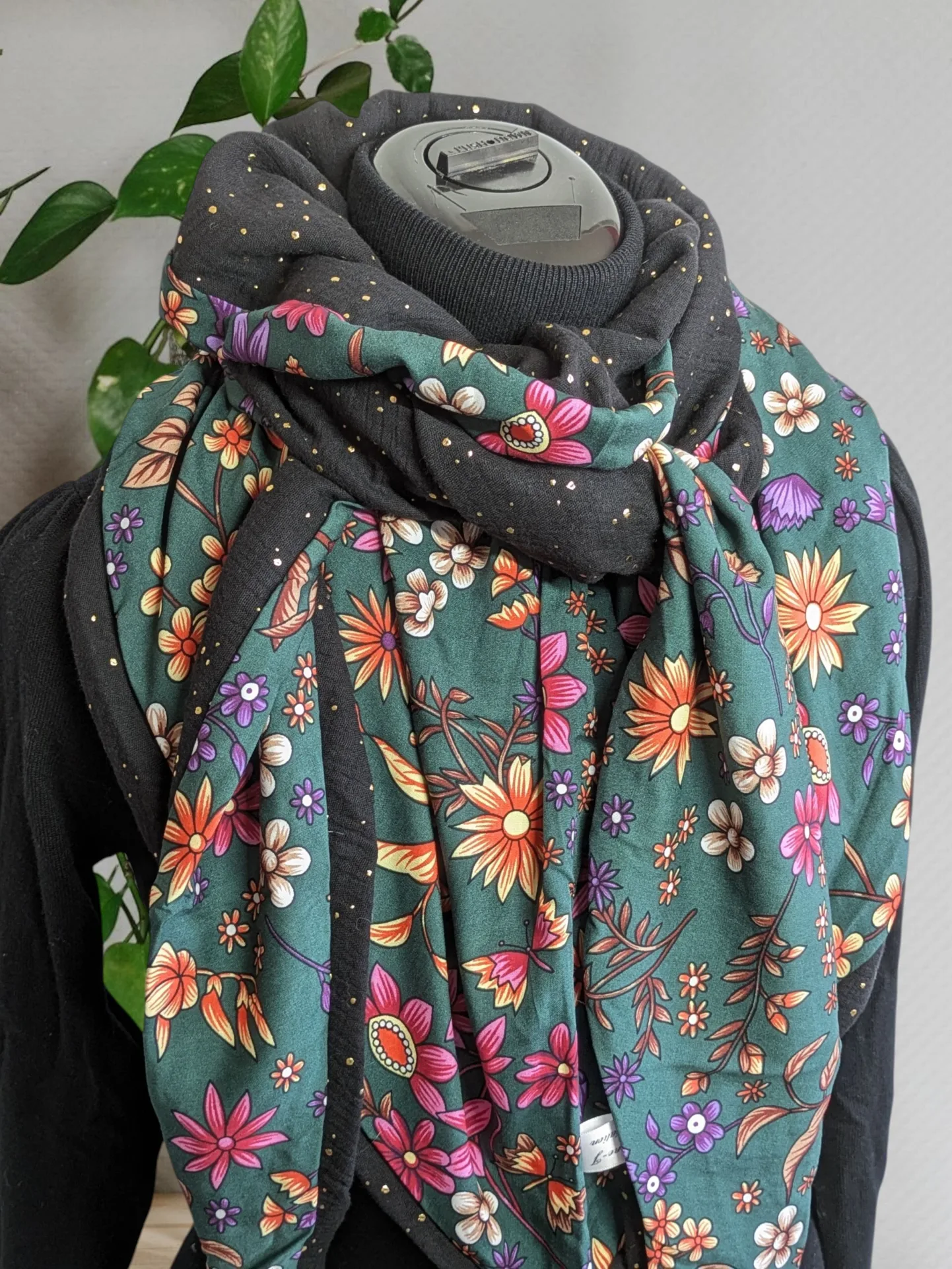 Chèche, écharpe, foulard triangle | Mi-saison | Jardin d’Erable – Image 4