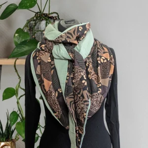 Chèche, écharpe, foulard triangle | Mi-saison | Jardin des étoffes