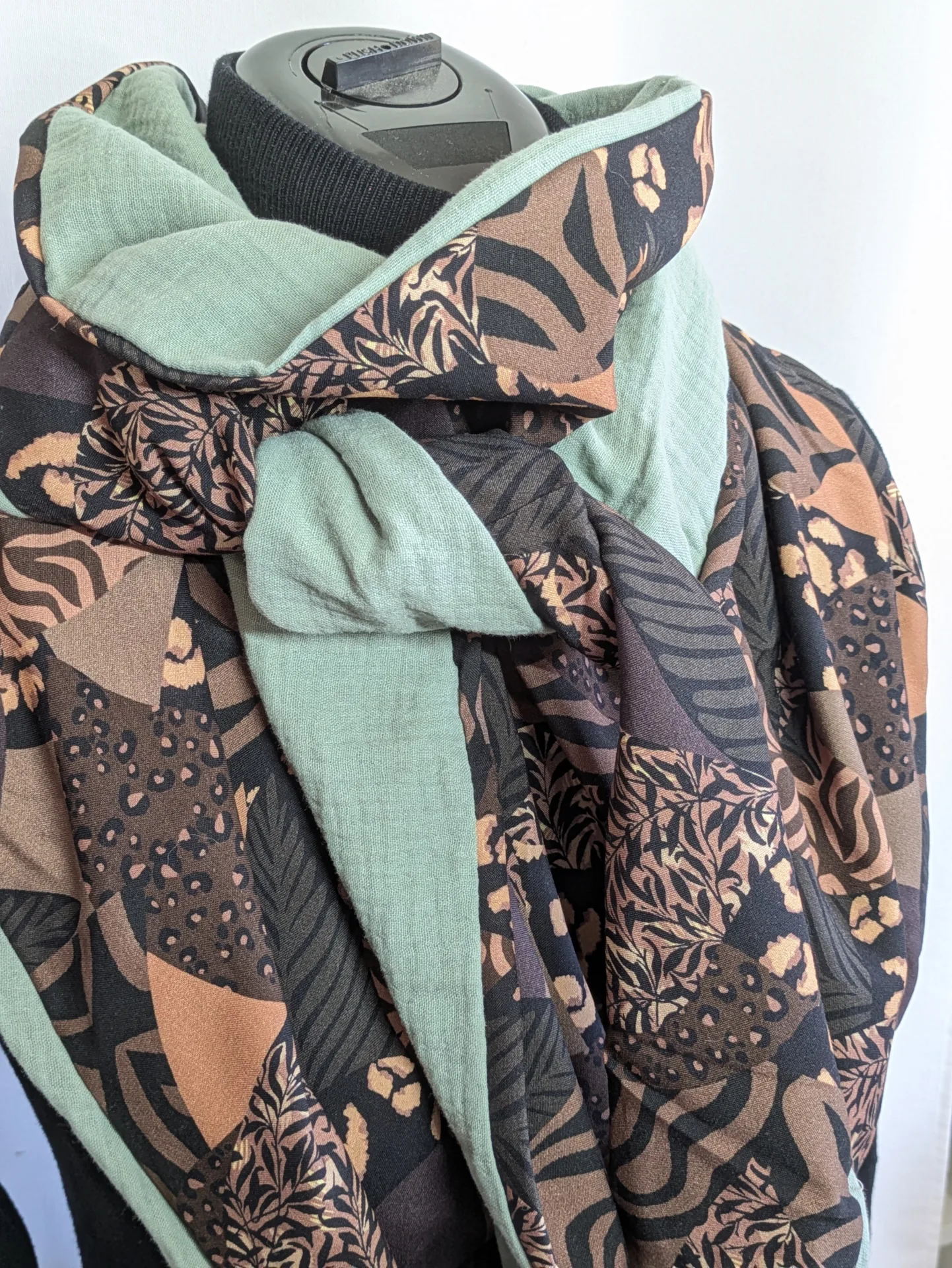 Chèche, écharpe, foulard triangle | Mi-saison | Jardin des étoffes – Image 4