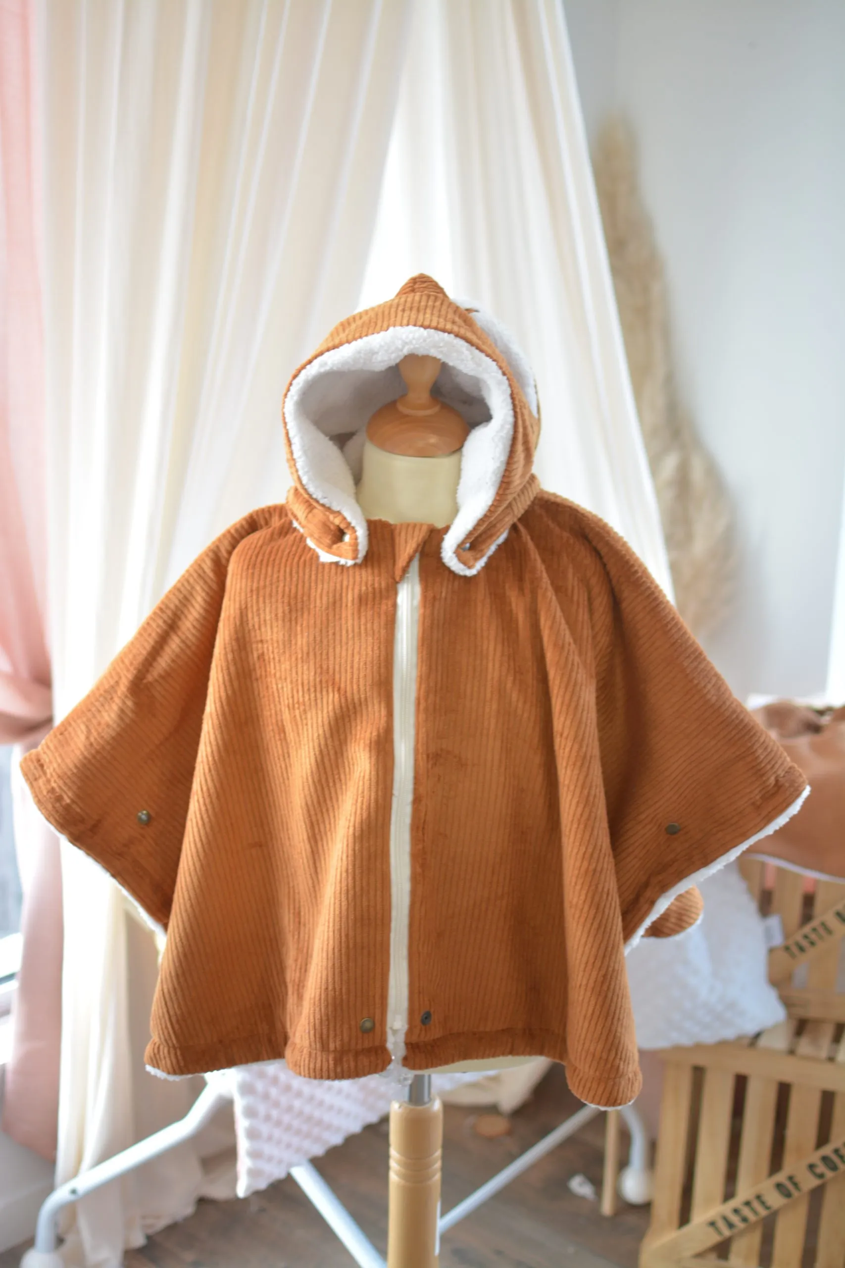 Poncho VELOURS COTELE Ultra évolutif 0-8 ans 3 en 1 Automne/Hiver – Image 5