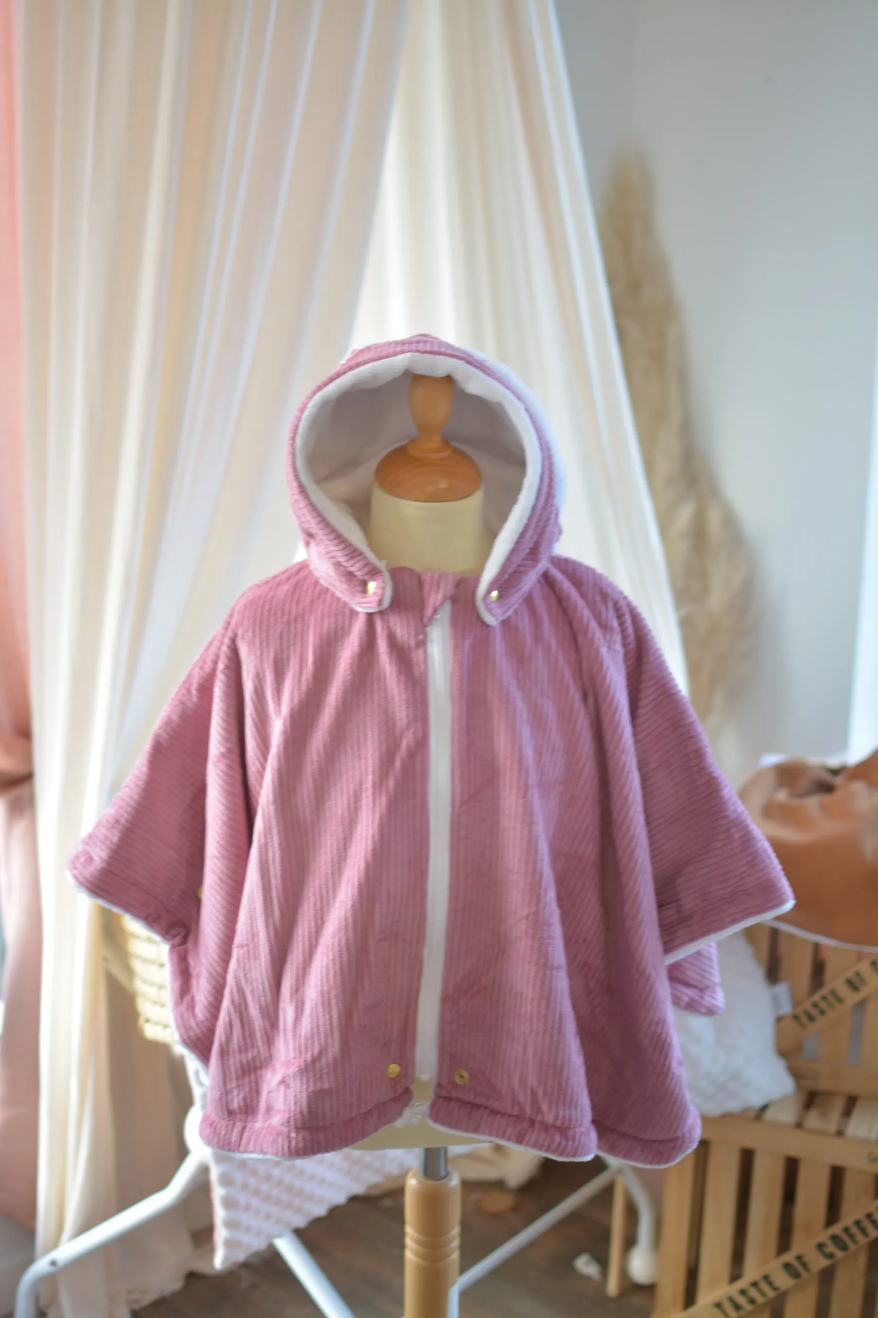 Poncho VELOURS COTELE Ultra évolutif 0-8 ans 3 en 1 Automne/Hiver