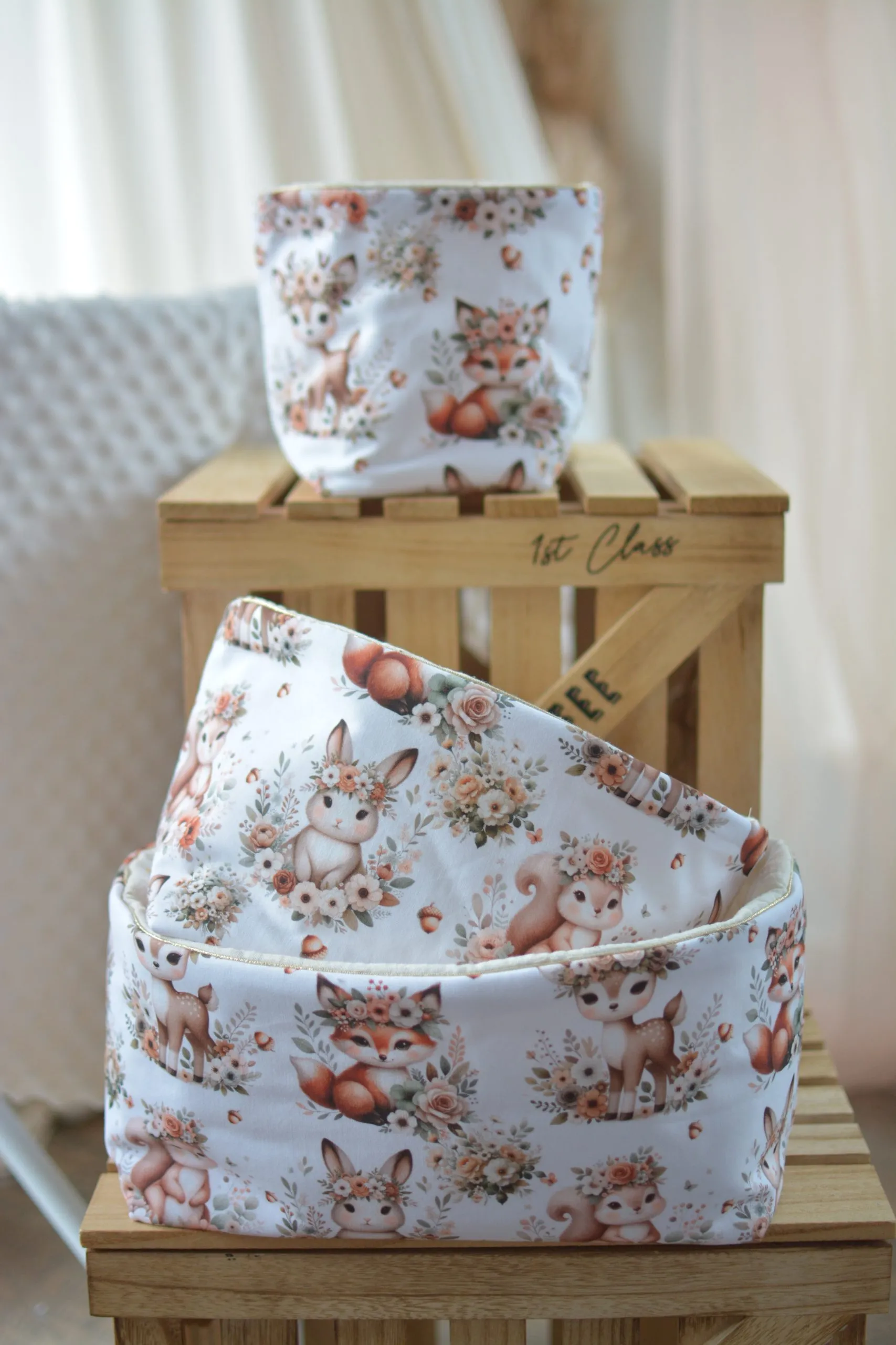 Lot de paniers de rangement personnalisables Boho Forest – Image 2