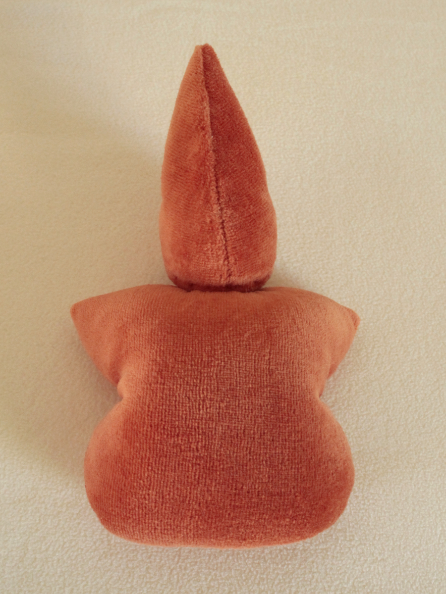 Mini Doudous Lutin velours orange – Artisanat français – Matériaux certifiés – Image 2