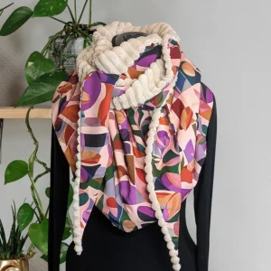 Chèche écharpe triangle | HIVER | Muse velours